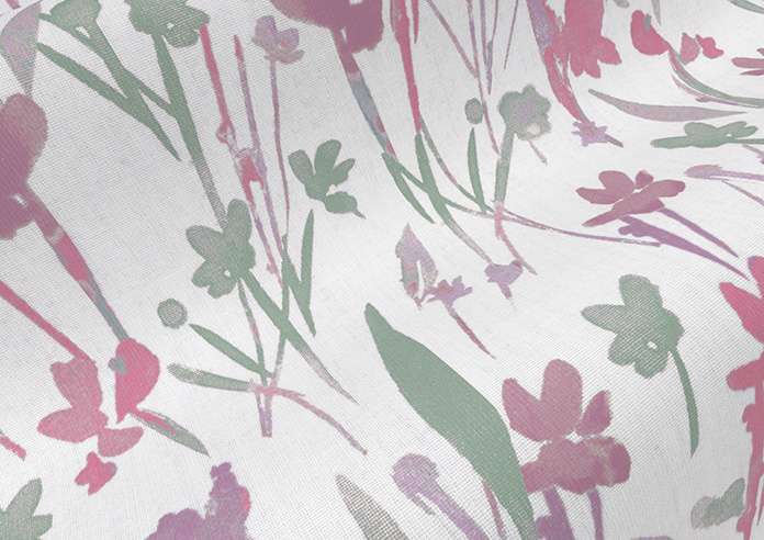 Wildflowers, Fuchsia - Roller Blind - Image 4